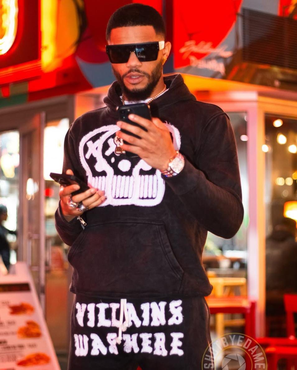 Stack Pants & Pullover Hoodie Set featuring a modern stacked pant design and matching pullover hoodie for a streetwear look