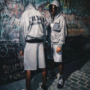 Boxyfit Hoodie & Shorts Set with relaxed silhouette and comfortable fabric