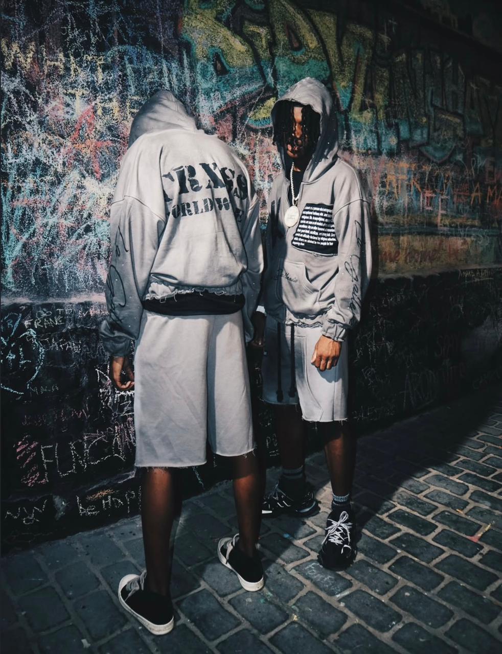 Boxyfit Hoodie & Shorts Set with relaxed silhouette and comfortable fabric