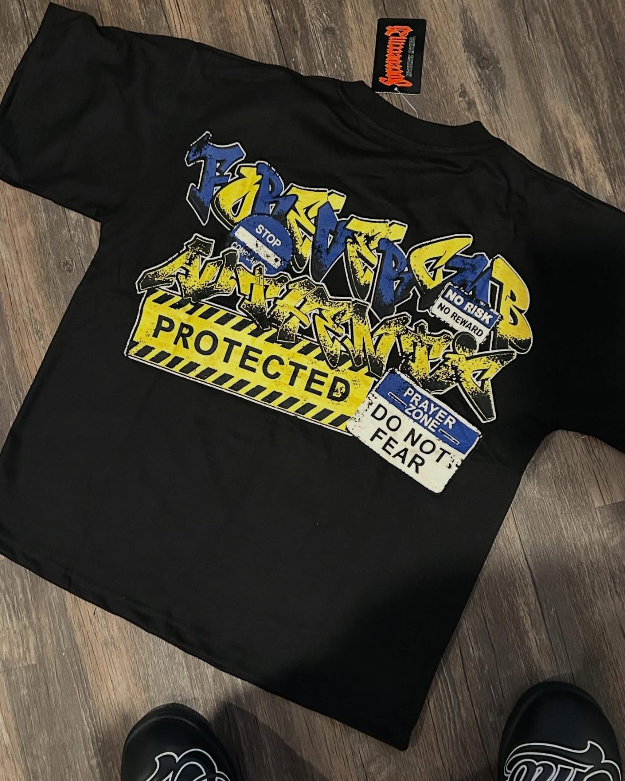 Screen Printed Graphic T-Shirt graphic design on the front