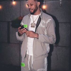 Zipper Jacket with Iconic Side Stripe custom sportswear jacket for streetwear brands