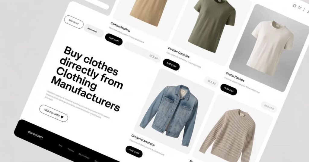 Buy Clothes Directly from Clothing Manufacturers featuring a wide range of clothing styles and designs