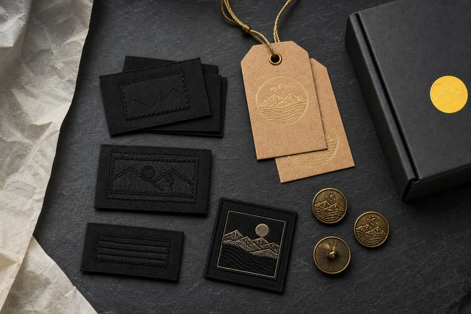 Luxury Streetwear Trims Flatlay